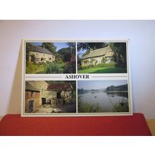multiview, ASHOVER, DERBYSHIRE. unused postcard by Peter Pedley PP421 =