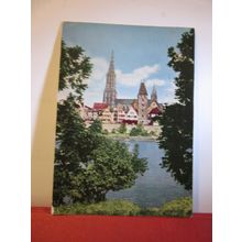 Ulm Minster. ULM, GERMANY used vintage postcard 1958 pm =