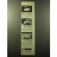 1960 Triumph TR-3 Car Advertisement - Main Street ..Turnpike ..or Track