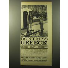 1960 The Greek National Tourist Organization Ad - Don't miss Greece!