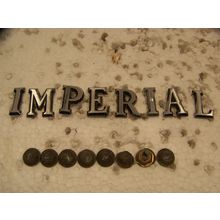 1971 CHRYSLER IMPERIAL HOOD EMBLEMS #3443748 +