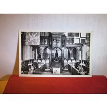 THE ROOD SCREEN, HEXHAM ABBEY, NORTHUMBERLAND unused vintage postcard RP (a) =