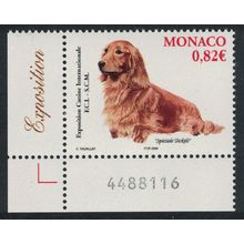 Monaco Dachshund Intl Dog Show Monte Carlo Corner Number 2005 MNH SG#2698