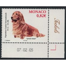 Monaco Dachshund Intl Dog Show Monte Carlo Corner Date 2005 MNH SG#2698