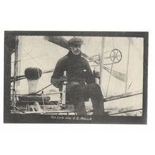 The Late Hon. C S Rolls, Return Channel Crossing 2 June 1910, Aviation Postcard.