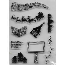 Christmas Clear Stamp Set. Stamping Cardmaking Scrapbooking Crafts