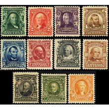 300-310, Mint F-VF H 1¢-50¢ Values SCV $1012 - Stuart Katz
