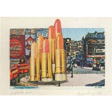 Claes Oldenburg Lipsticks In Piccadilly Circus Tate Painting Postcard