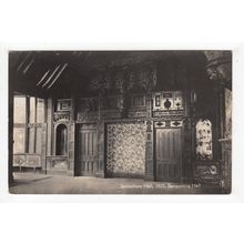 Banqueting Hall Samlesbury Hall Nr Preston Postcard RP Lancashire