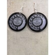 New Novelty Vintage Style Phone Dial Earrings Kitsch, Kawaii,