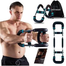 HOTWAVE Twister Arm Exerciser,Adjustable Spring Workout Bar, Forearm Triceps Che
