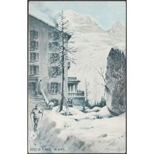 Hotel du Planet, En Hiver, Argentière, c.1910s - John Swain CPA
