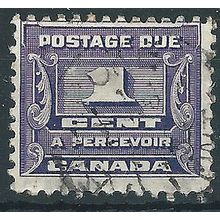 Canada 1933 D14 1c Violet Postage Due Fine Used .. ..