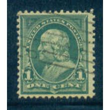 Used 279 1c Benjamin Franklin Just Clears M04407