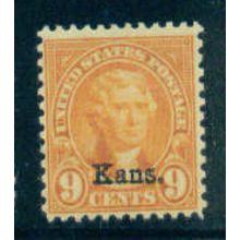 667 9c Thomas Jefferson Fine MLH C1988