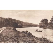 Boat Trips at the Swan Hotel Pangbourne Berkshire Antique Postcard