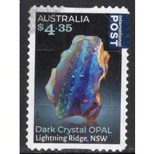 AUSTRALIA: 2025, $4.35 DARK CRYSTAL OPAL INTERNATIONAL POST, USED S/A. 392/3