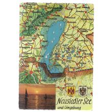 NEUSIEDLER SEE, und UMGEBUNG, MAP.. AUSTRIA unused postcard