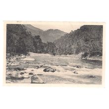 THE TEESTA VALLEY, DARJEELING, INDIA unused vintage postcard =
