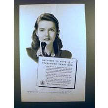 1941 Bell Telephone Ad - Devotion to Duty is Tradition