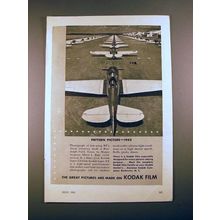 1941 Kodak Film Ad - Low-wing BT's Basic Trainers