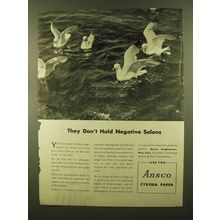 1945 Ansco Cykora Paper Ad - Don't Hold Negative