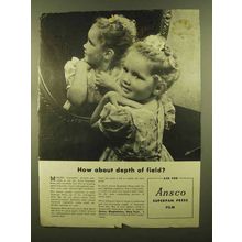 1945 Ansco Superpan Press Film Ad - Depth of Field
