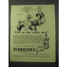 1951 Burrough's Gin Ad - What Are They Talking About?