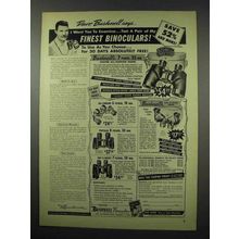 1951 Bushnell Binocular Ad - I Want You To Examine