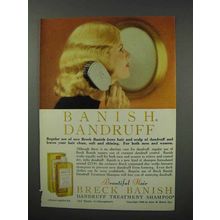 1960 Breck Banish Dandruff Treatment Shampoo Ad