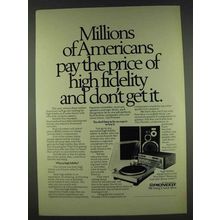 1978 Pioneer Hi Fi Components Ad - Millions Americans