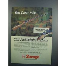 1983 Savage Stevens Model 311 Double Barrel Shotgun Ad