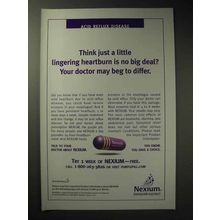 2003 AstraZeneca Nexium Ad - Lingering Heartburn