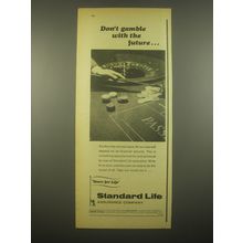 1966 Standard Life Assurance Ad - Don't gamble with the future