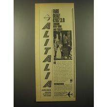 1965 Alitalia Airlines Ad - Fare Deal!