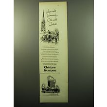 1950 Chateau Frontenac Resort Ad - New-world Normandy.. Old-World Quebec