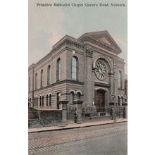 Primitive Methodist Chapel Queens Road Norwich Old Postcard