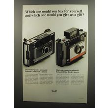 1966 Polaroid Color Pack Camera Ad - Which one would you buy for yourself
