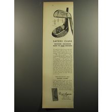 1953 Sayers Golf Clubs Ad - Sayers Clubs Matched Balanced made to your measure