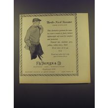 1956 F.R. Tripler & Co. Turtle-Neck Sweater Advertisement