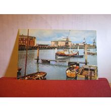 WEYMOUTH HARBOUR & NEW PAVILION, DORSET. unused vintage postcard Colourmaster =