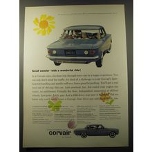 1960 Chevrolet Corvair Car Ad - Small wonder - with a wonderful ride