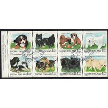 Finland World Dog Show Helsinki Block of 8v 1998 MNH SG#1521-1528