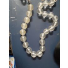 womens clear bead necklace