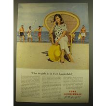 1961 Fort Lauderdale Florida Ad - What do girls do in Fort Lauderdale?