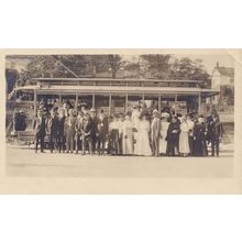 Utah Light & Traction Company Salt Lake City Tram Train Old Postcard