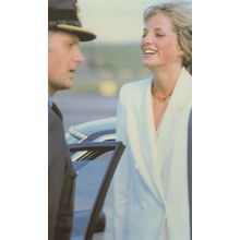 Princess Diana Chauffeur Honeymoon Royal Wedding Cruise Postcard