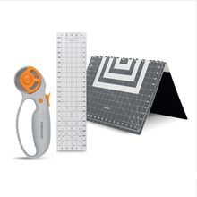 Fiskars Rotary Cutter 3-Piece Set - 45Mm Blade Rotary Cutter for Fabric, Self He