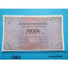 Espana Spain 1938 1000 Pesetas Banknote Reproduction - 186