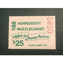 ICOLLECTZONE US Maine 1988 Muzzleloader Non-Resident Stamp VF NH